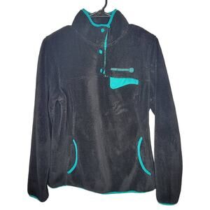 Free Country Medium Black Fleece Pullover